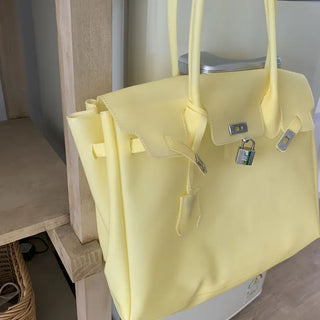 Jelly Pastel Sheer See-through Shoulder Bag, Tote Bag, Handbag,