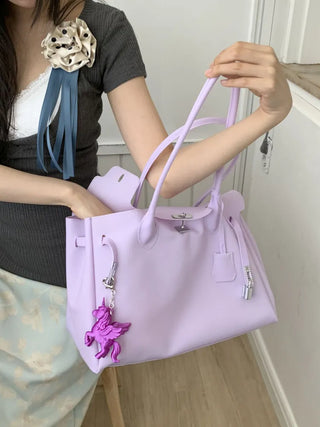 Jelly Pastel Sheer See-through Shoulder Bag, Tote Bag, Handbag,