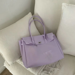 Jelly Pastel Sheer See-through Shoulder Bag, Tote Bag, Handbag,