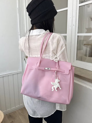 Jelly Pastel Sheer See-through Shoulder Bag, Tote Bag, Handbag,
