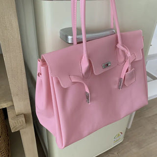 Jelly Pastel Sheer See-through Shoulder Bag, Tote Bag, Handbag,