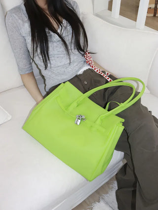 Jelly Pastel Sheer See-through Shoulder Bag, Tote Bag, Handbag,