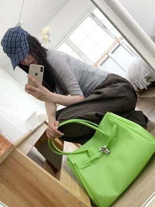 Jelly Pastel Sheer See-through Shoulder Bag, Tote Bag, Handbag,