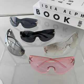 Star Mirror Flat Y2K Festival Humbuk Show Waterbomb Goggles Sunglasses