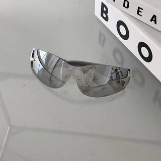 Star Mirror Flat Y2K Festival Humbuk Show Waterbomb Goggles Sunglasses