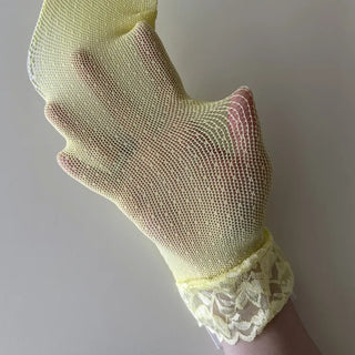 Delicate Lace Polka Dot Mesh Stocking Socks