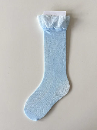 Delicate Lace Polka Dot Mesh Stocking Socks