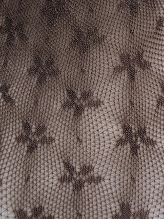 Net Flower Color Mesh Knee Socks Stockings