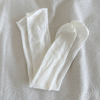 Net Flower Color Mesh Knee Socks Stockings
