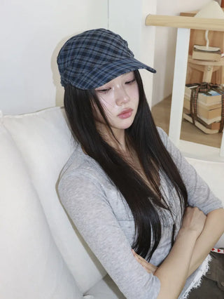Bri Check Bandana Scarf Baseball Cap Hat