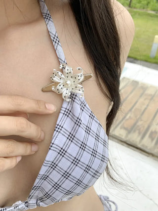 Pulse Star Dot Pearl Flower Metal Claw Hairpin