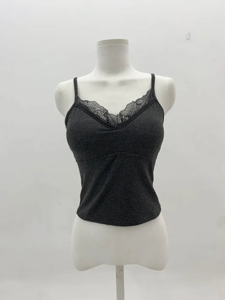 Lace Layered Pattern See-through Built-in Cup Sleeveless Bralette Sleeveless Top Collection