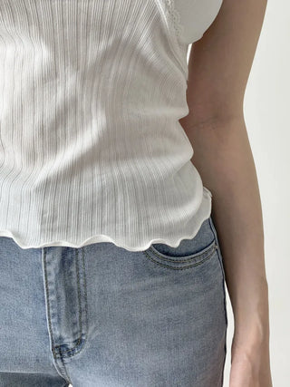 Lace Layered Pattern See-through Built-in Cup Sleeveless Bralette Sleeveless Top Collection