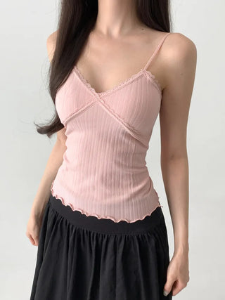 Lace Layered Pattern See-through Built-in Cup Sleeveless Bralette Sleeveless Top Collection