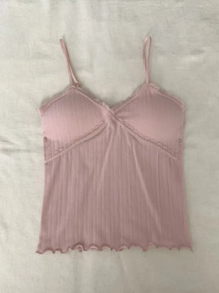 Lace Layered Pattern See-through Built-in Cup Sleeveless Bralette Sleeveless Top Collection