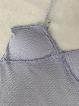 Lace Layered Pattern See-through Built-in Cup Sleeveless Bralette Sleeveless Top Collection