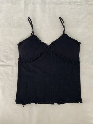 Lace Layered Pattern See-through Built-in Cup Sleeveless Bralette Sleeveless Top Collection