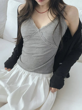 Lace Layered Pattern See-through Built-in Cup Sleeveless Bralette Sleeveless Top Collection