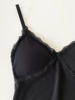 Lace Layered Pattern See-through Built-in Cup Sleeveless Bralette Sleeveless Top Collection