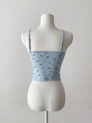 Lace Layered Pattern See-through Built-in Cup Sleeveless Bralette Sleeveless Top Collection