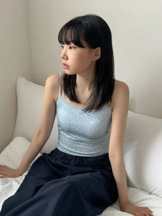 Lace Layered Pattern See-through Built-in Cup Sleeveless Bralette Sleeveless Top Collection