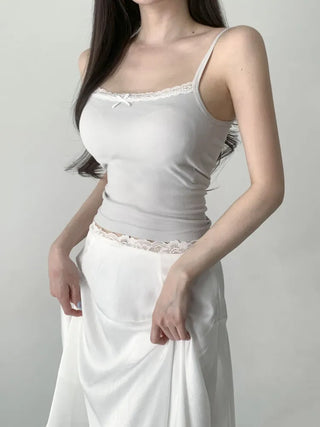 Lace Layered Pattern See-through Built-in Cup Sleeveless Bralette Sleeveless Top Collection