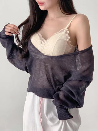 Lace Layered Pattern See-through Built-in Cup Sleeveless Bralette Sleeveless Top Collection