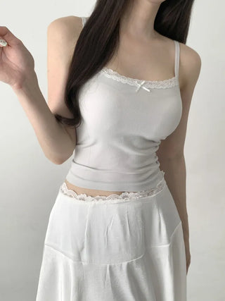 Lace Layered Pattern See-through Built-in Cup Sleeveless Bralette Sleeveless Top Collection