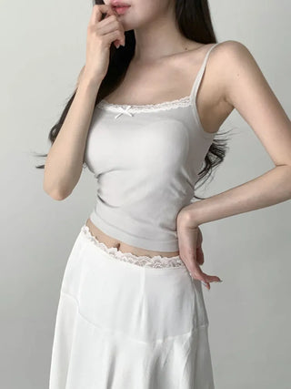 Lace Layered Pattern See-through Built-in Cup Sleeveless Bralette Sleeveless Top Collection
