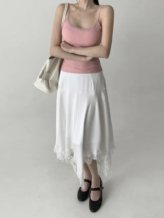 Lace Layered Pattern See-through Built-in Cup Sleeveless Bralette Sleeveless Top Collection