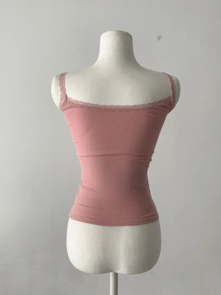 Lace Layered Pattern See-through Built-in Cup Sleeveless Bralette Sleeveless Top Collection