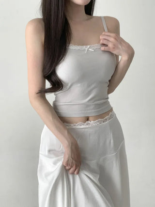 Lace Layered Pattern See-through Built-in Cup Sleeveless Bralette Sleeveless Top Collection