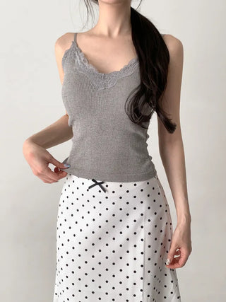 Lace Layered Pattern See-through Built-in Cup Sleeveless Bralette Sleeveless Top Collection