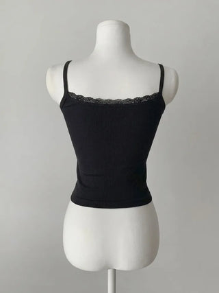 Lace Layered Pattern See-through Built-in Cup Sleeveless Bralette Sleeveless Top Collection