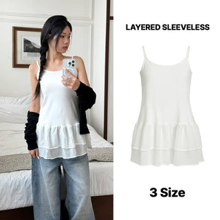 Lace Layered Pattern See-through Built-in Cup Sleeveless Bralette Sleeveless Top Collection