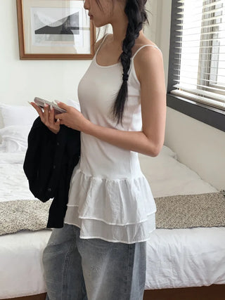Lace Layered Pattern See-through Built-in Cup Sleeveless Bralette Sleeveless Top Collection