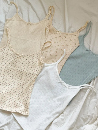 Lace Layered Pattern See-through Built-in Cup Sleeveless Bralette Sleeveless Top Collection