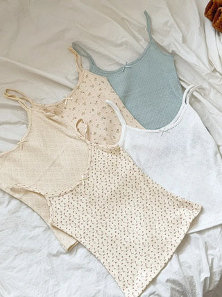 Lace Layered Pattern See-through Built-in Cup Sleeveless Bralette Sleeveless Top Collection