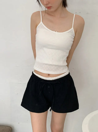 Lace Layered Pattern See-through Built-in Cup Sleeveless Bralette Sleeveless Top Collection