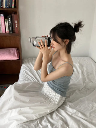 Lace Layered Pattern See-through Built-in Cup Sleeveless Bralette Sleeveless Top Collection