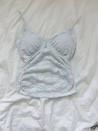 Lace Layered Pattern See-through Built-in Cup Sleeveless Bralette Sleeveless Top Collection