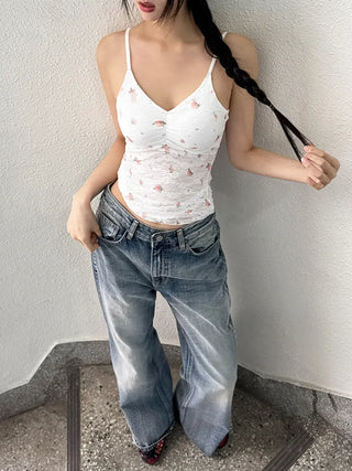Lace Layered Pattern See-through Built-in Cup Sleeveless Bralette Sleeveless Top Collection