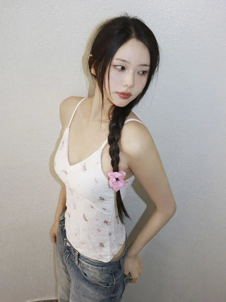 Lace Layered Pattern See-through Built-in Cup Sleeveless Bralette Sleeveless Top Collection