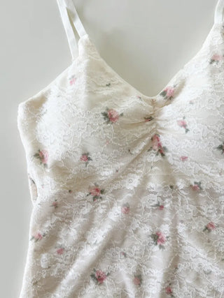 Lace Layered Pattern See-through Built-in Cup Sleeveless Bralette Sleeveless Top Collection