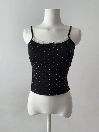 Lace Layered Pattern See-through Built-in Cup Sleeveless Bralette Sleeveless Top Collection