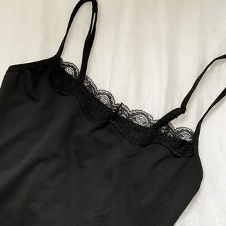 Lace Layered Pattern See-through Built-in Cup Sleeveless Bralette Sleeveless Top Collection