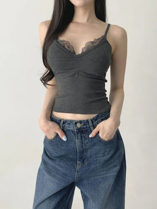 Lace Layered Pattern See-through Built-in Cup Sleeveless Bralette Sleeveless Top Collection
