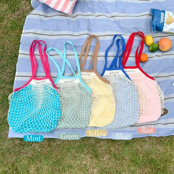 Peaknet Color Block Mesh Big Shoulder Bag