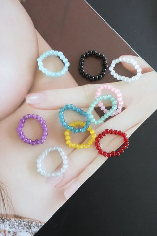 Kimi Beads Pastel Color Gemstone Bead Ring