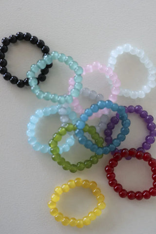 Kimi Beads Pastel Color Gemstone Bead Ring